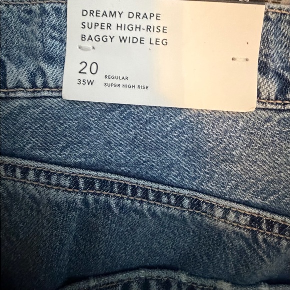 American Eagle 🦅 Dreamy Drape Super High-Waisted Baggy Wide-Leg Jeans - Picture 4 of 4
